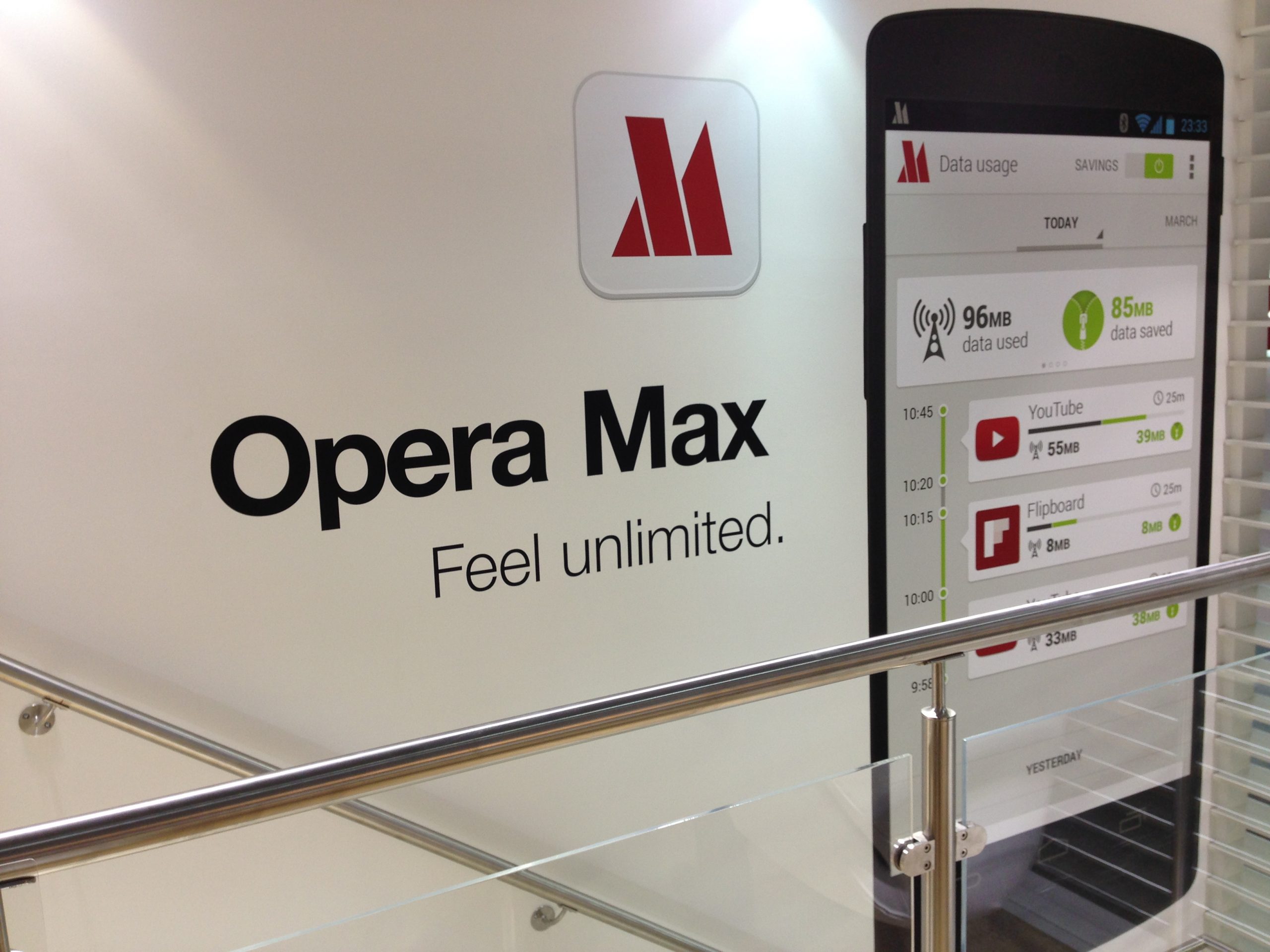 Ahorra datos móviles con Opera Max